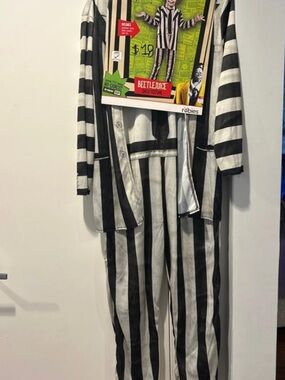 Rubie's Black and White Striped Beetlejuice Kids Costume